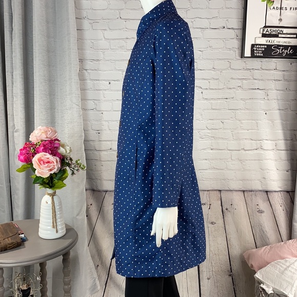 LANDS’ END Navy/White Dots Jacket Size: Small (6-8) - Picture 3 of 17